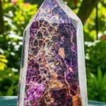 Very Large Red Auralite Crystal Tower Handmade Crystal Home Office Decor Point 2