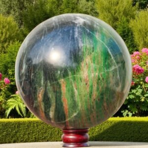 230mm Green Vivianite Crystal Sphere Spirit Metaphysical Home Decor Unique Gift 1