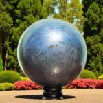 190mm Silver Hematite Sphere | Chakra Balance Energy Crystal Healing Home Decor 2