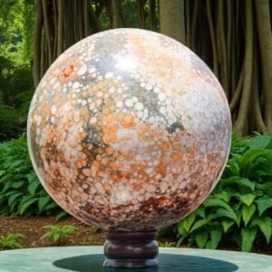 HUGE 190mm Cobra Jasper Sphere - Energy-Boosting Chakra Stone, Meditation & Gift 1