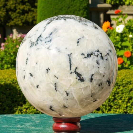 HUGE 195mm Rainbow Moonstone Sphere - Metaphysical Healing Crystal Ball Gift 1