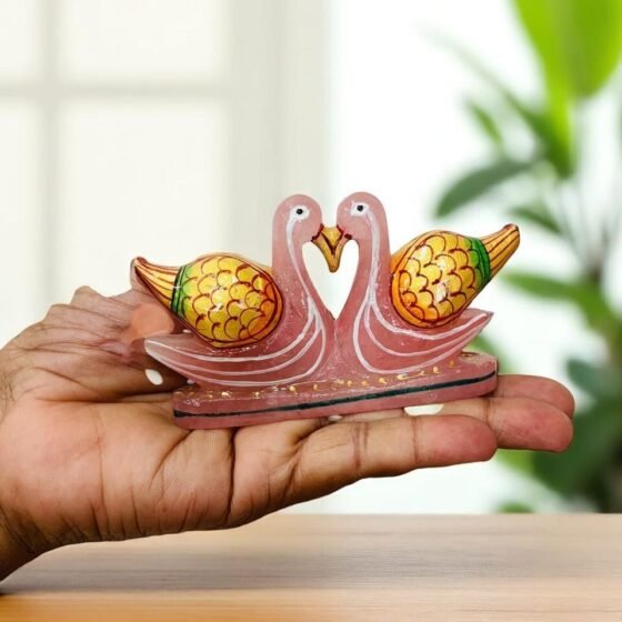 Male & Female Painted Crystal Ducks - Attract Love Passion Home Office Decor 2