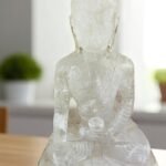 Large Clear Quartz idol Crystal Statue Bllord Buddha Handmade Crystal Home Decor 1