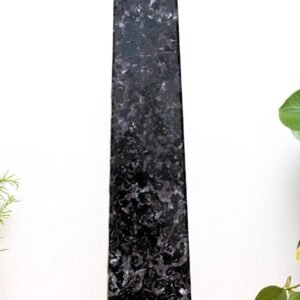 Large Blue Indigo Gabbro Crystal Tower Handmade Crystal Home Office Decor Point 2