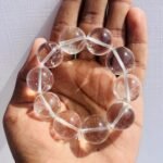 20MM Clear quartz Crystal HImalayan Bracelet Jewelry Gift Men Women Gemstone 1