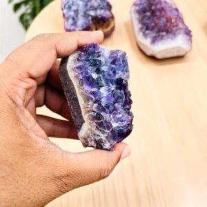 Beautiful Amethyst Crystal Druzy Heart Sparkling Amethyst Druzy Heart HandCarved 2