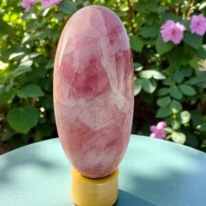 Very Large Massive Rose Quartz Crystal Lingam Handmade Crystal Unique Home Decor 1
