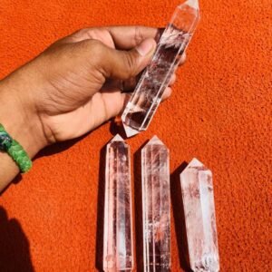 1Pcs Clear Quartz Double Terminated Point - 4-5" Healing Crystal for Home Decor 2