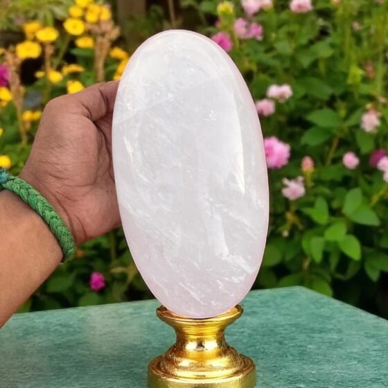 Massive 7" Clear Quartz Crystal Lingam - Unique Healing Spiritual Altar Art Pie 1