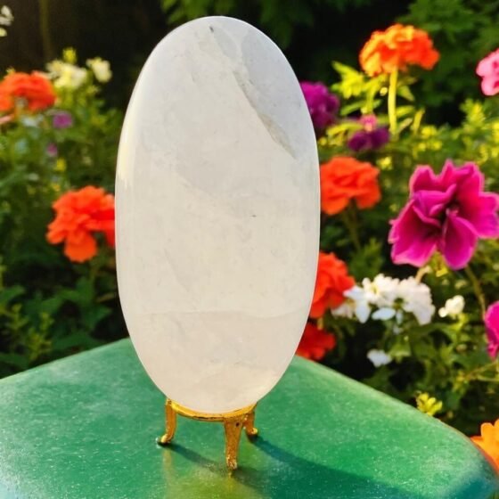 Massive 7" Clear Quartz Crystal Lingam - Unique Healing Spiritual Altar Art Pie 2