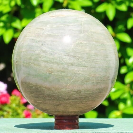 Giant 280MMGreen Aventurine Crystal Sphere - Chakra Balancing Metaphysical Stone 1