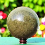 Giant 10" Vesuvianite Idocrase Stone Sphere - Aura Cleansing Yoga & Mindfulness 1