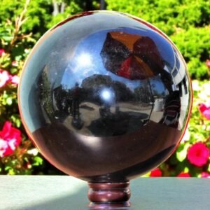 Giant Polished Black Obsidian Ball - 235MM Decorative & Metaphysical Stone Gift 2