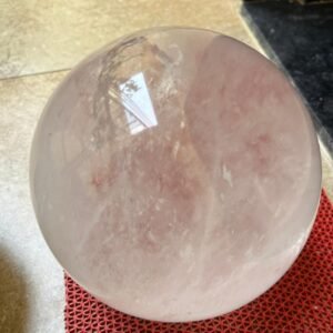 Large 130MM Clear Quartz Sphere - Handmade Crystal Ball for Home & Office Decor 2