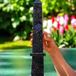 Massive 435MM Larvikite Blue Pearl Tower Point - Home Decor & Health Goals Stone 1