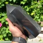Giant 20cm Shungite Crystal Tower - EMF Shielding, Energy Protection & Decor 1