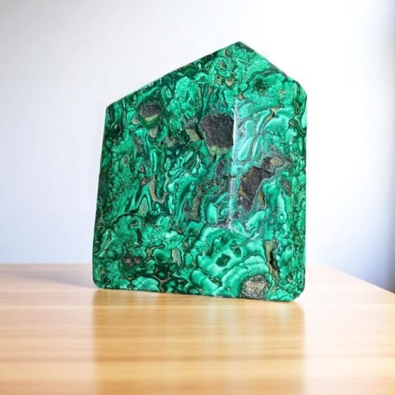 Large Green Malachite Crystal Free Form High Quality Polished Stone Home Decor 2