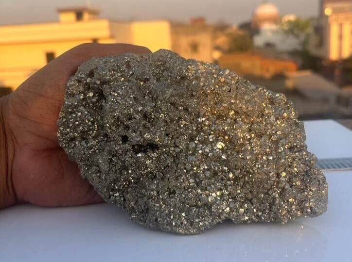 Large Citrine Crystal Druze Clusters Handmade Crystal Home Office Decorative 2