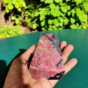 Natural Rhodonite Freeform - Unique Love & Emotional Balance Crystal Home Decor 2