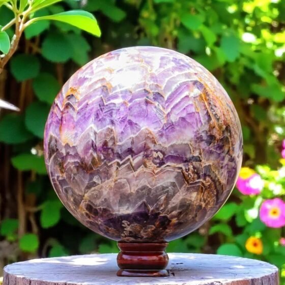 GIANT 205mm Blue Auralite Crystal Sphere - Meditation Healing Power Ball 1