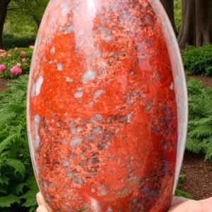 235mm Red Coprolite Lingam - Manifest Wealth & Abundance, Energy Protection 1