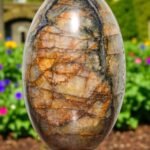 220mm Golden Pyrite & Quartz Lingam - Chakra Balancing Meditation Decor Gift 1