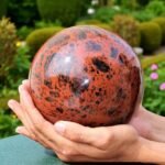 145mm Mahogany Obsidian Sphere Home Decor & Spiritual Energy Crystal Unique Gift 2