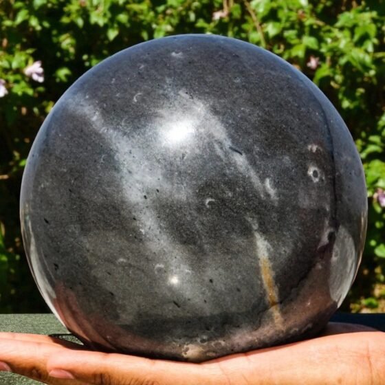 Large 145mm Grey Kyanite Sphere Crystal Ball for Spiritual Healing Home Decor 2