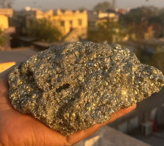 Large Pyrite Crystal Geode Handmade Crystal Home Office Decorative Crystal Rough 1