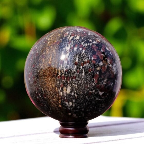 GIANT 200MM Spinel in Matrix Crystal Sphere Healing Power Crystal Ball HomeDecor 1