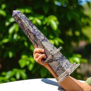 Very Large Blue Picasso Jasper Crystal Aura Metaphysical Crystal Tower HomeDecor 2