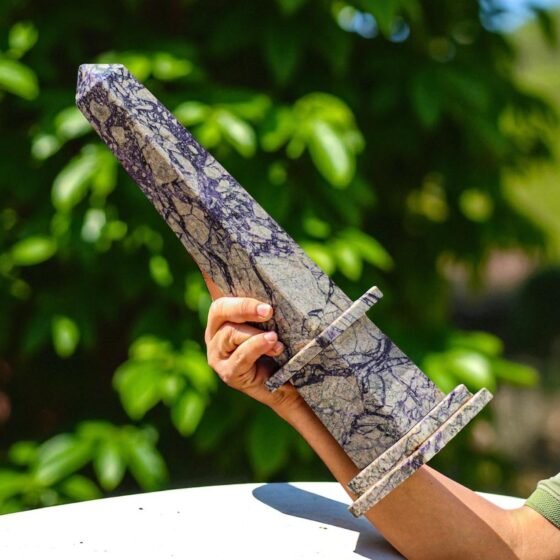 Very Large Blue Picasso Jasper Crystal Aura Metaphysical Crystal Tower HomeDecor 2