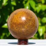 Giant 190MM Mariam Jasper Crystal Sphere Aura Meditation Healing Crystal Ball 2