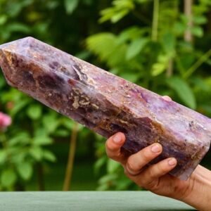 Large 300MM Blue Auralite 23 Aura Stone Tower - Meditation & Spiritual Healing 2
