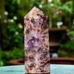 220MM Blue Auralite 23 Crystal Tower - Chakra Healing & Aura Stone Point 1