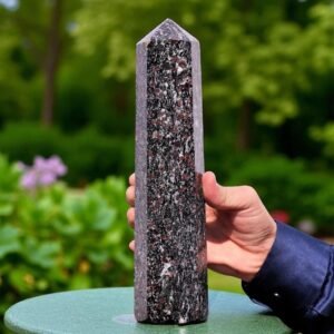 280MM Natural Spinel in Matrix Crystal Tower - Metaphysical Healing Crystal 1
