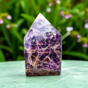Large 175mm Blue Amethyst Crystal Point - Spirit Power & Chakra Healing Crystal 1