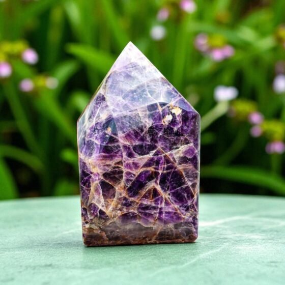 Large 175mm Blue Amethyst Crystal Point - Spirit Power & Chakra Healing Crystal 1