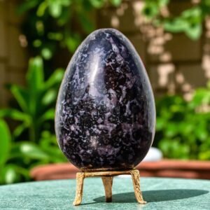 Large 120MM Indigo Gabbro Merlinite Egg - Aura Stone & Healing Power Crystal 2