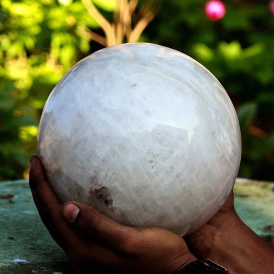 Large Natural Rock Quartz Ball 185MM - Master Healer Meditation Sphere 2