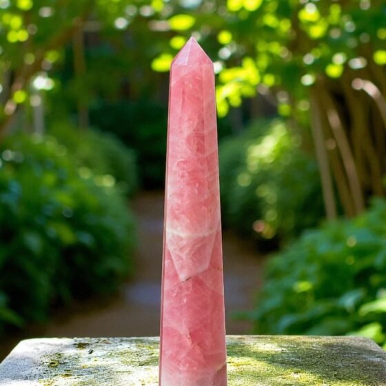 Large Pink Rose Quartz Obelisk (180MM) - Meditation & Heart Chakra Stone 2