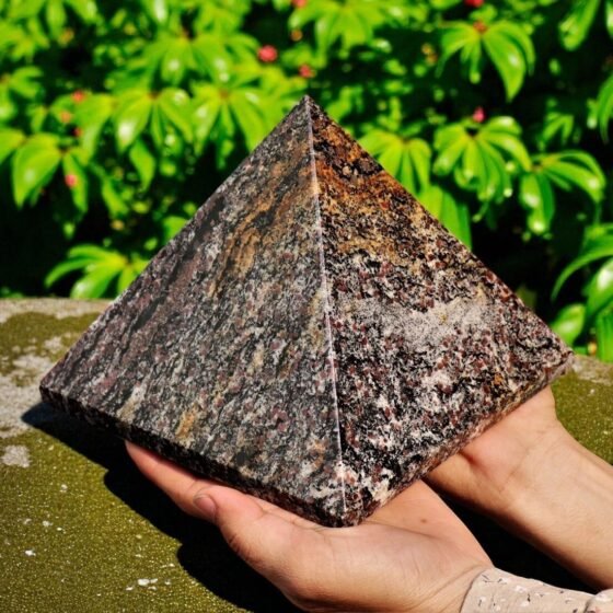 Natural Spinel in Matrix Pyramid 170MM - Spirit Healing & Metaphysical Power 2