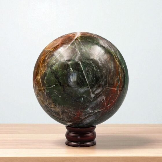 Large 160mm Green Vivianite Sphere - Deep Meditation & Chakra Balance Healing 2