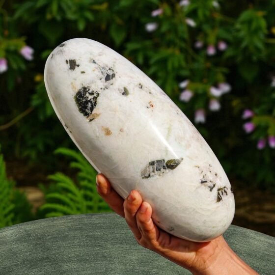 Massive 275MM Garnierite Power Stone Lingam Spiritual Aura Crystal Healing 1