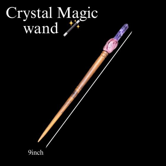 Set of 5 Handmade Crystal Wand Points - Home Office Decor & Energy Handcrafted 2
