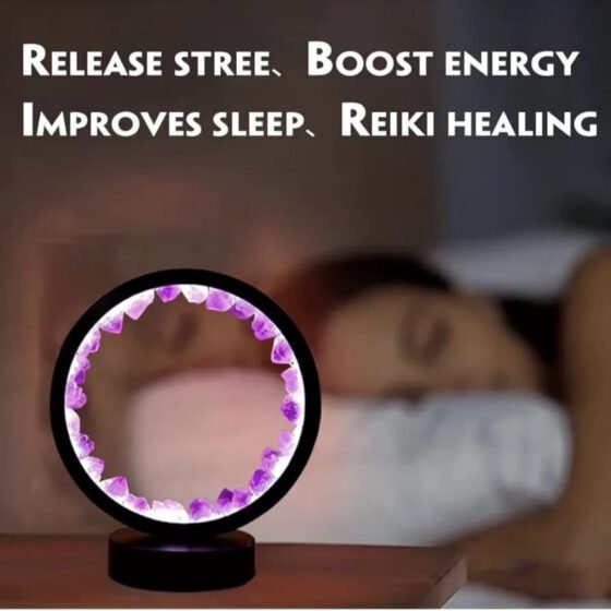 Large Amethyst Crystal Lamp - Natural Healing Geode Light Home Decor Gift 2