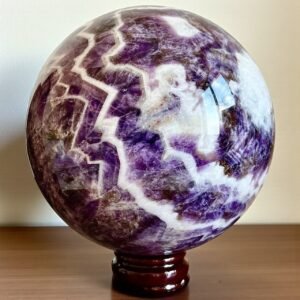 Large 160MM A+ Quality Dreamy Amethyst Crystal Sphere Healing Crystal Ball Decor 2