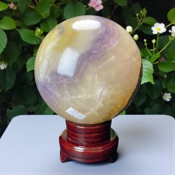 Large 150MM Rainbow Fluorite Crystal Sphere Healing Crystal Ball For Home Decor 2