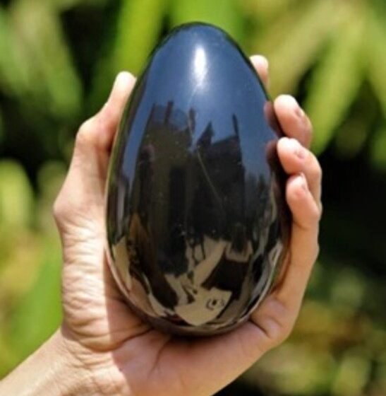 Large 130MM 130MM Black Tourmaline Crystal Egg Healing Crystal Home Decor Egg 1