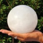 Large 130MM White Petalite Crystal Sphere Healing Crystal Ball For Home Decor 1